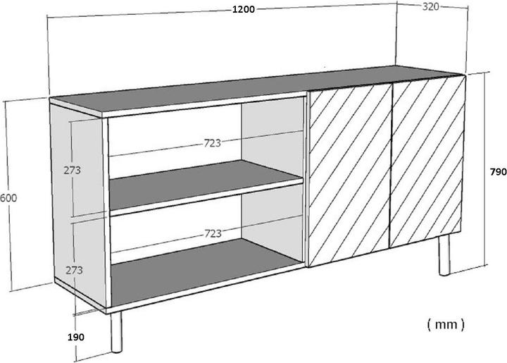 Productafbeelding Kalune Design Zeynep 120 Console (120 x 32 x 79 cm)