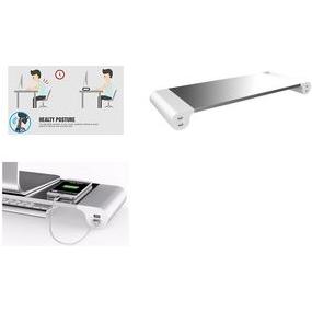 Thumbnail - Unilux Monitorständer Study 400095491 weiss/silber, Monitor Halterung, Weiss