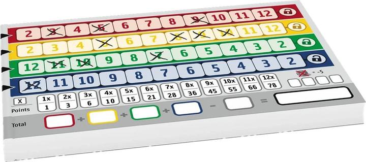 Produktbild Game Factory Qwixx 2 Zusatz-Blöcke (Deutsch, Französisch, Italienisch)