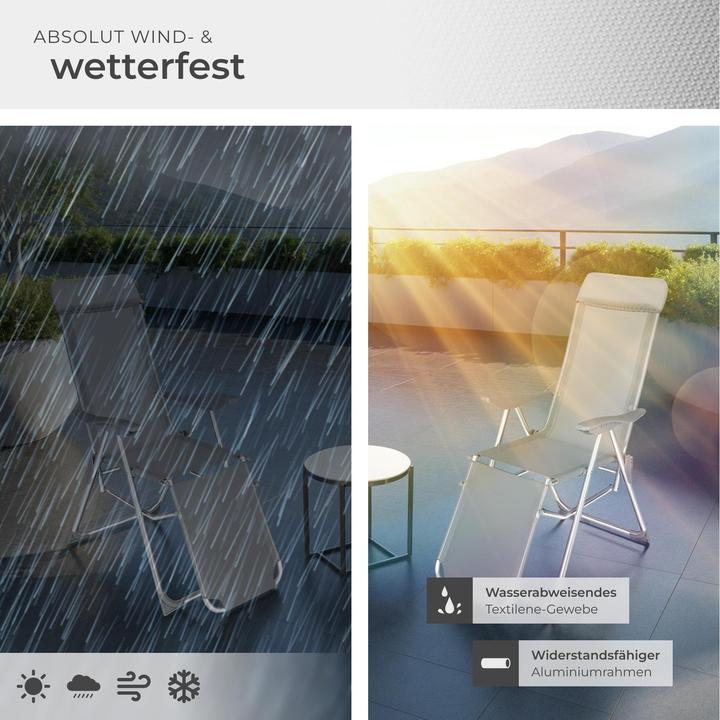 Produktbild tectake 2x Gartenstuhl