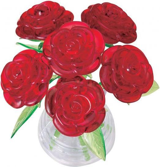 Actual product image HCM Kinzel 3D Crystal Roses (47 pieces)