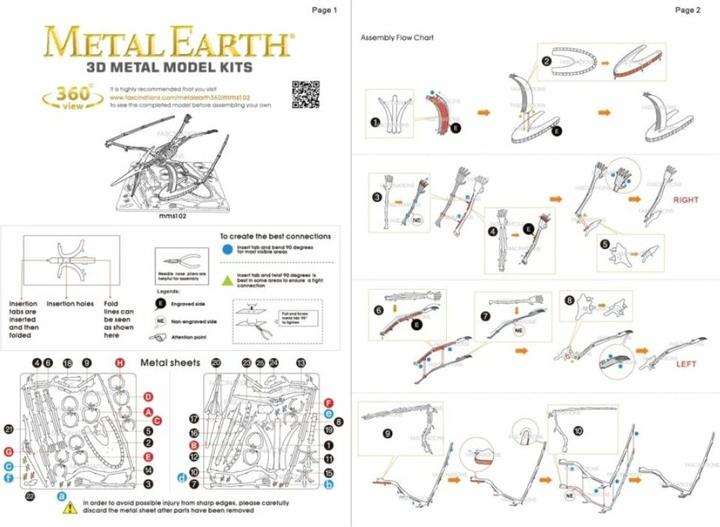 Nährwerte und Zutaten Metal Earth Pteranodon (45 Teile)
