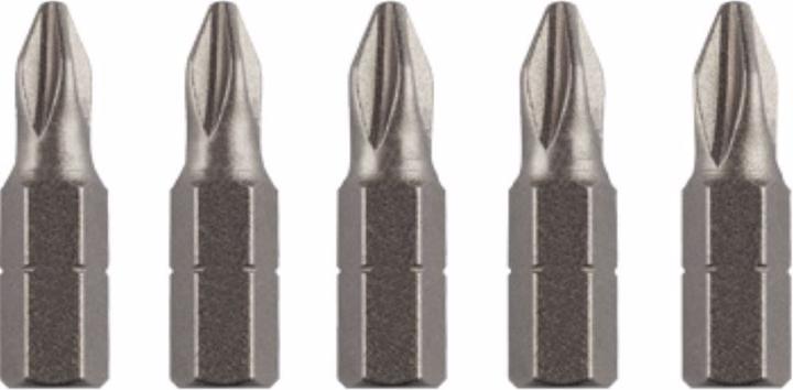 Actual product image kwb 5 Bits 25mm PH Set Basic (Cross Pozidriv PZ)