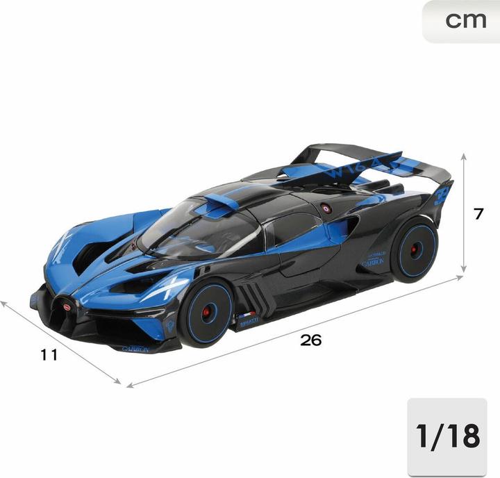 Actual product image Bburago Bugatti Bolide