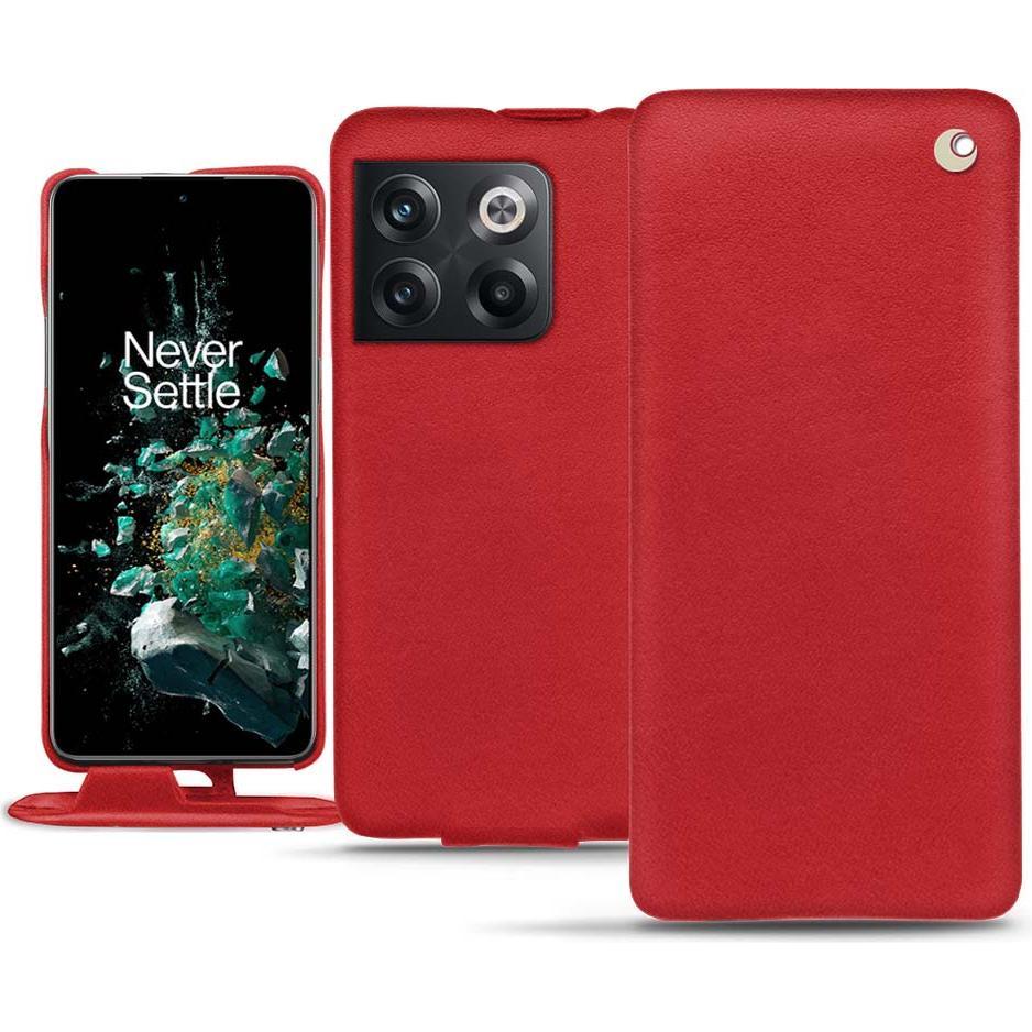 Noreve Lederschutzhülle vertikal (OnePlus 10T), Smartphone Hülle, Rot