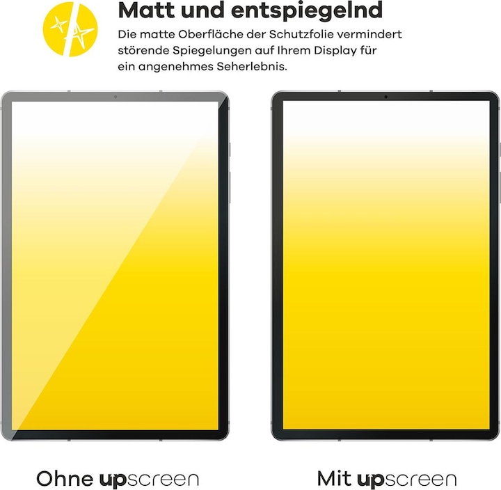 Immagine prodotto upscreen Reflection Shield Pellicola Opaca (1 Pezzo/i, Galaxy Tab S8 Plus)
