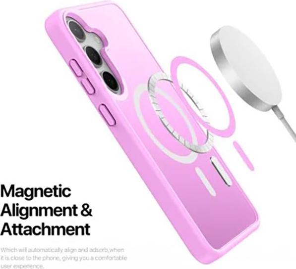 Actual product image Samsung Galaxy S25 Plus - Ducis Yind Series mit Magsafe in pink (Samsung Galaxy S25+)