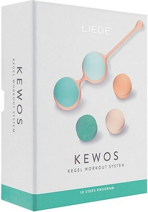 Actual product image Liebe Kewos" Peach/Mint, Kegel Workout System, ball set of four love balls