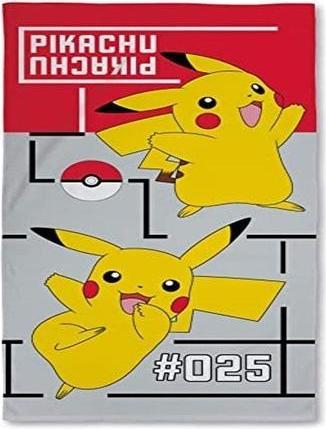 Actual product image GED Pokemon Telo Mare Cotone Pikachu (140x70) (70 x 140 cm)