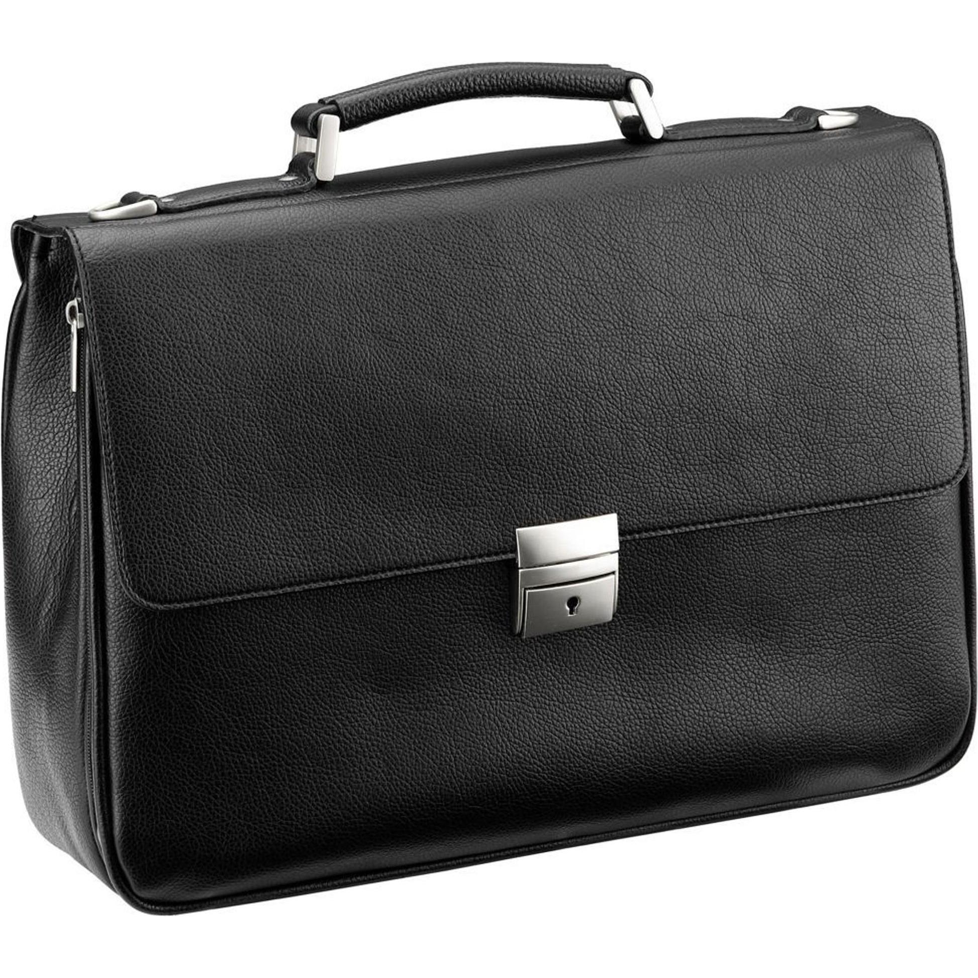 D&N Basic Aktentasche V 40 cm Laptopfach (14.57"), Notebooktasche, Schwarz