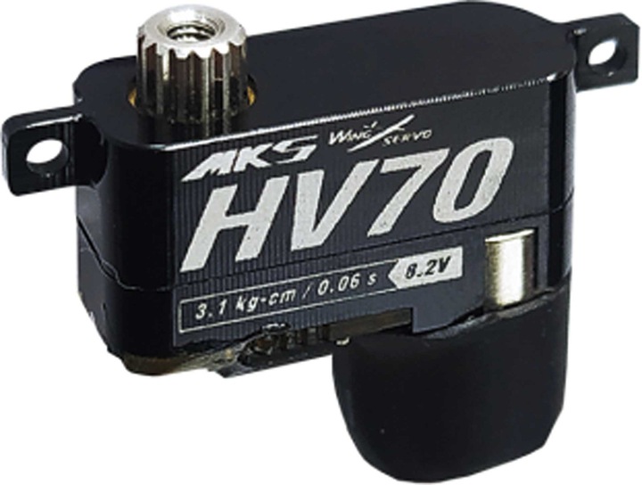 Mks hv70 digital servo 7mm wide, 5.4g ideal for f3k, f5k, f5j or similar wing servo