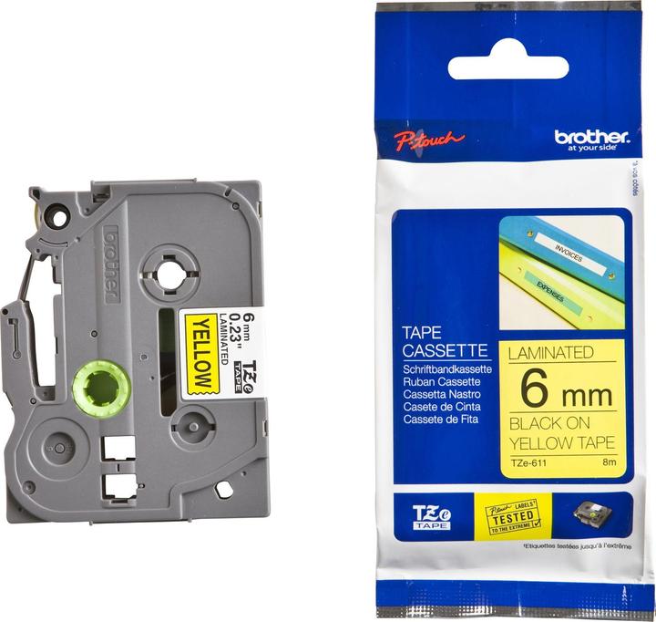 Immagine prodotto Brother Tze-611 (0.60 cm, Nero)