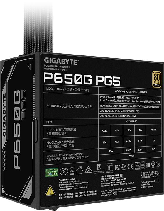 Produktbild Gigabyte P650G (650 W)