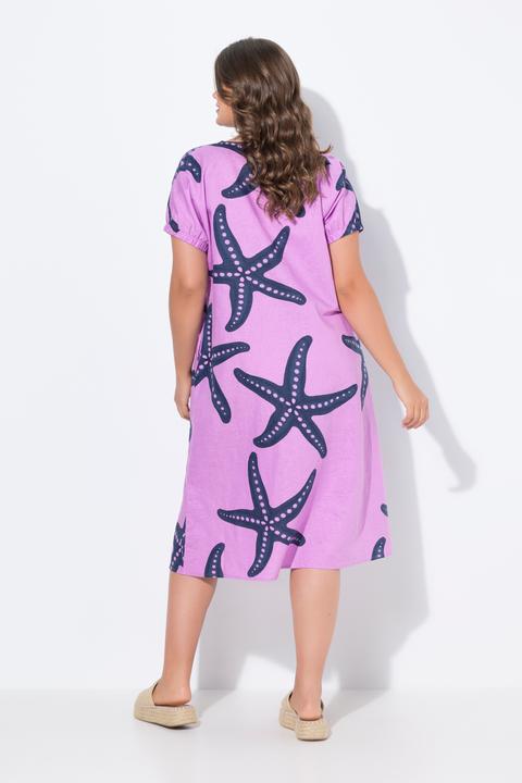 Produktbild Laurasøn Leinenkleid, 1/2 Arm, Rundhalsausschnitt (58)