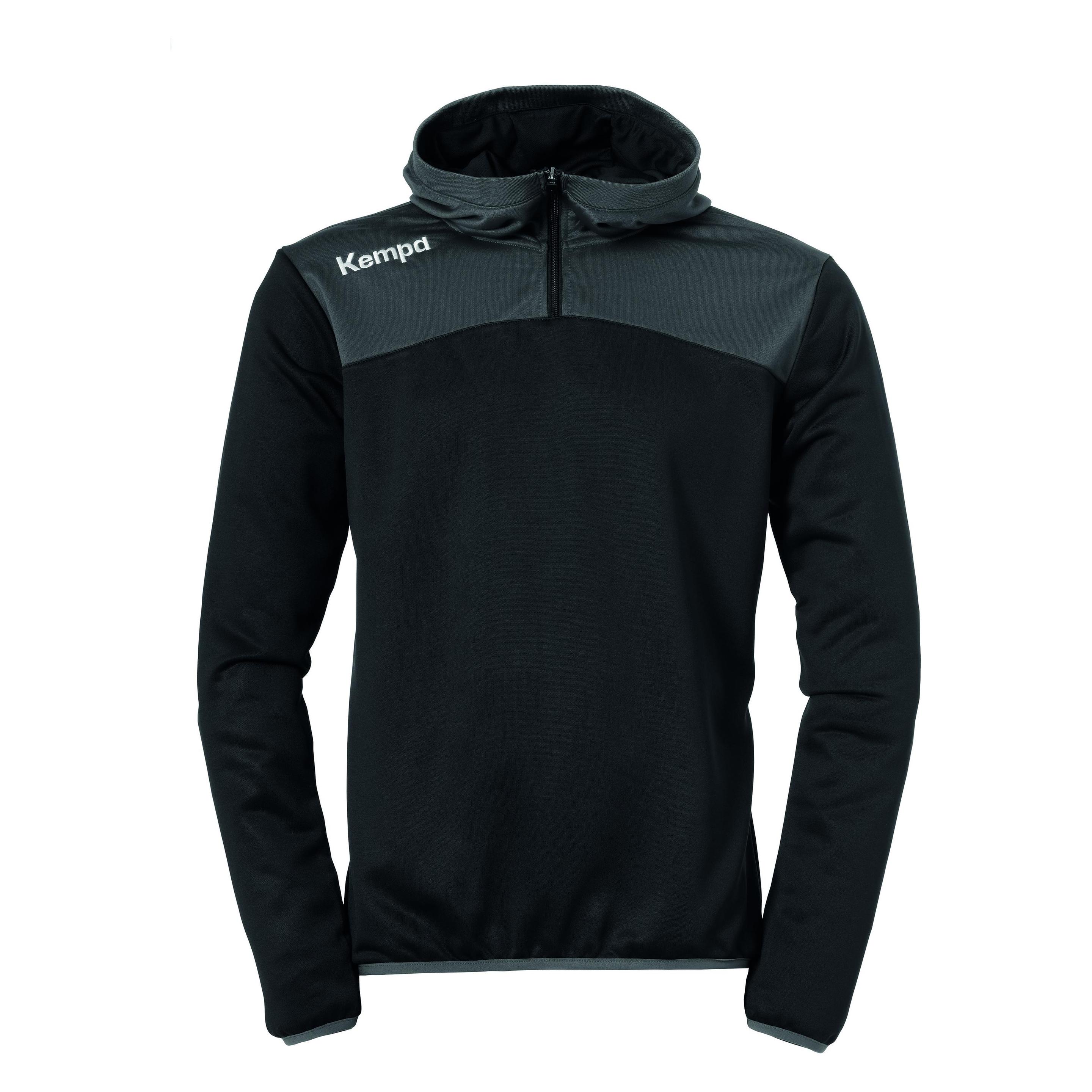 Kempa, Damen, Pullover, Emotion 2.0 Quarter Zip Hoody, Schwarz, (4XL)