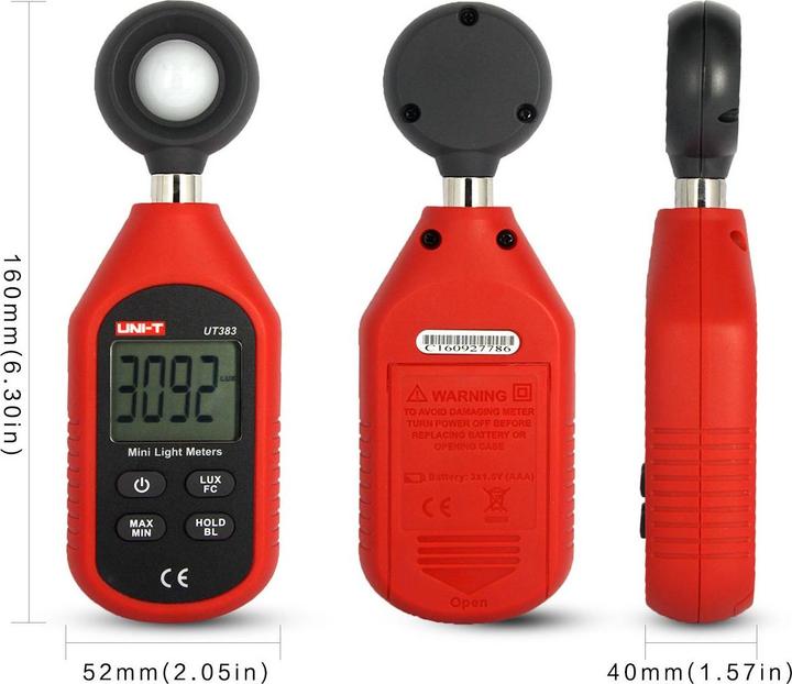 Immagine prodotto Uni-T Luxmeter UT383 Helligkeitsmessgerät