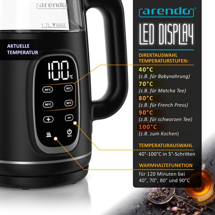 Actual product image Arendo Kettle (1.70 l)