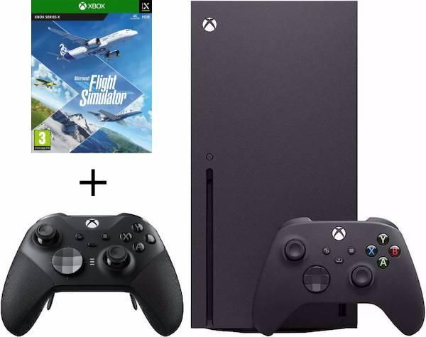 Produktbild Microsoft Xbox Series X + Elite Wireless Controller Series 2 + Flight Simulator Standard