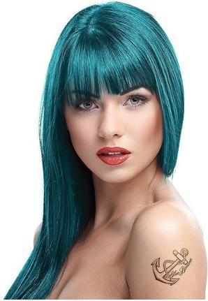 Immagine prodotto Crazy Color Renbow Tintura semipermanente per capelli blu pavone 45-100 ml, 1 confezione (1 x 115 g) (45)