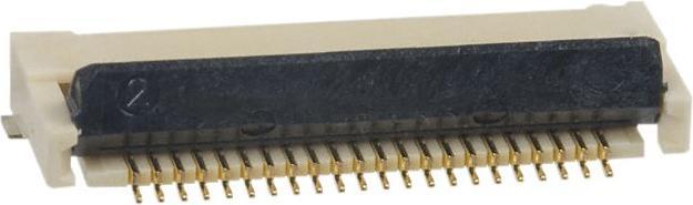 Produktbild Omron Industrial Automation FFC / FPC-Steckverbinder, Pole - 22, 50V, 500mA, Rechter Winkel