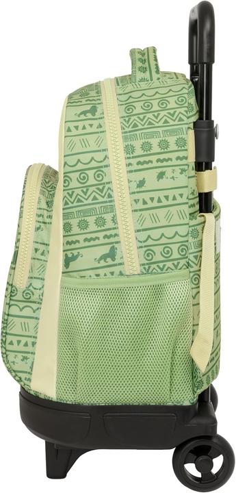 Actual product image The Lion King School Rucksack with Wheels Mufasa Green Beige 33 x 45 x 22 cm