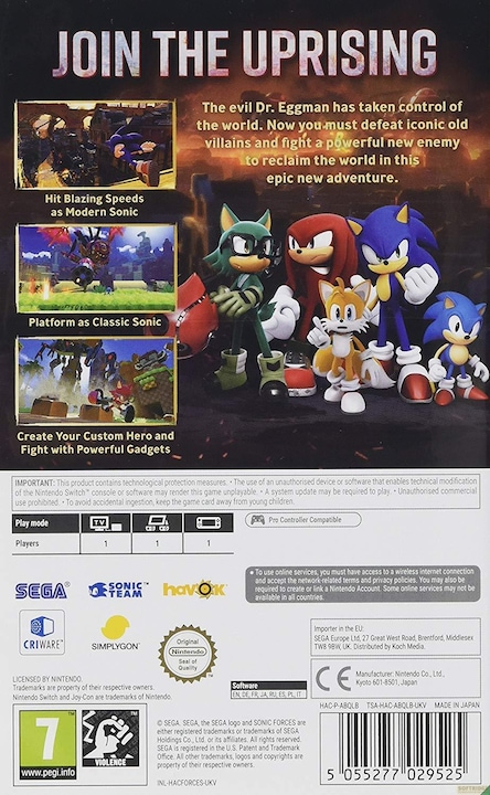 Image du produit Sega Forces Sonic (Switch, DE)
