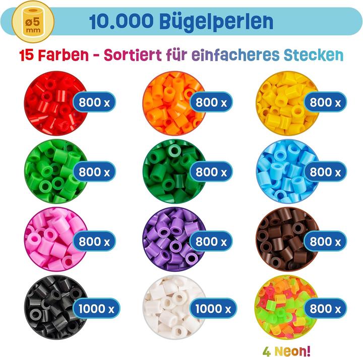Immagine prodotto Smowo Bügelperlen-Set mit Steckplatten
