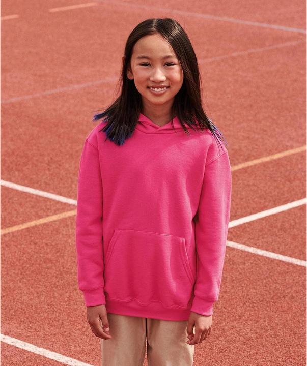 Actual product image Fruit of the Loom Kids Unisex Classic 80/20 Hoodie (164, 170)