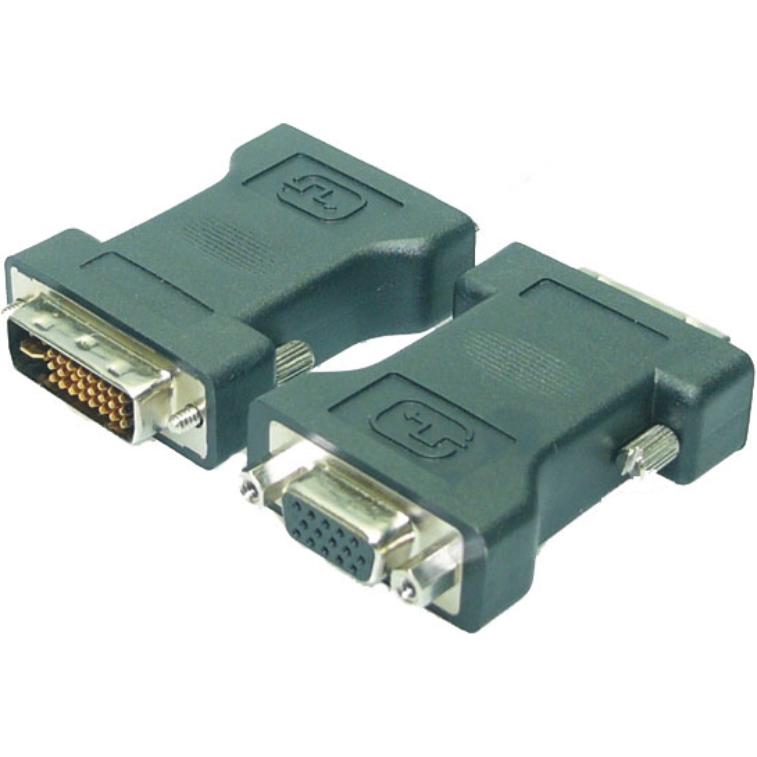 M-Cab DVI to VGA Adapter - m/f (DVI, 7 cm), Data + Video Adapter, Schwarz