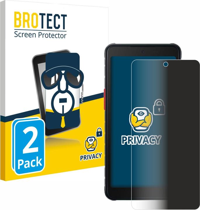 Produktbild BROTECT Sichtschutzfolie Anti-Spy Privacy Folie Blaulicht-Schutz (2 Stück, Samsung Galaxy Xcover 5)