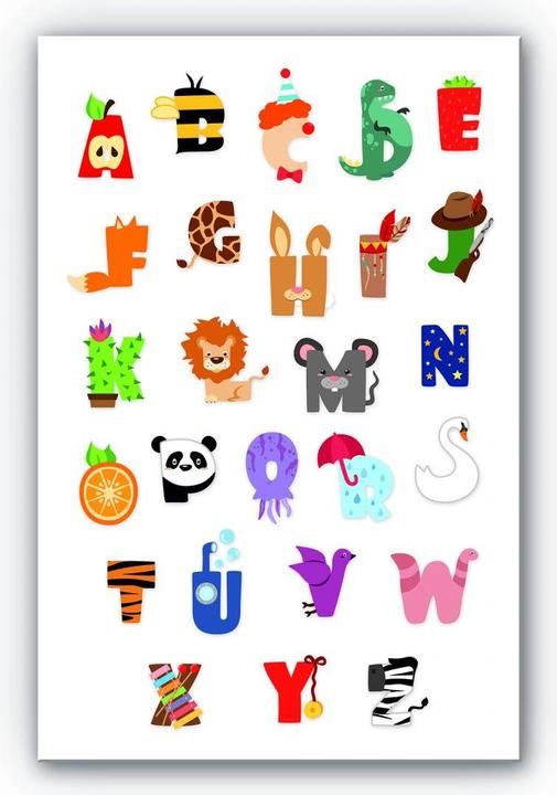 Image du produit Trenddeko Alphabet pour enfants (30 x 45 cm)