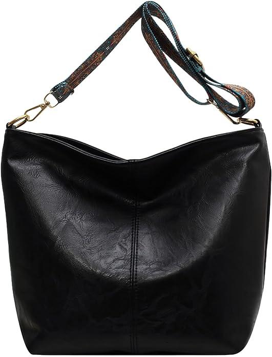Only-Bags.Store Vintage grosse Kapazität Hobo Tasche, Retro-Schulter-Tasche, Frauen Bohemian Handtasche & Geldbörse