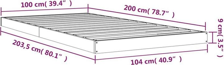 Image du produit vidaXL Bettrahmen (100 x 200 cm)