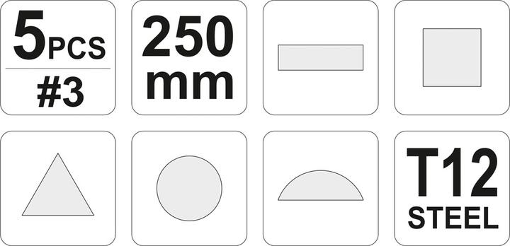 Image du produit Yato YT-6239 Jeu de données lime & râpe (250 mm)