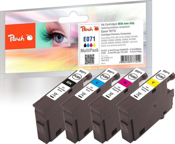 Actual product image Peach T0715 Multipack (C, FC, M, Y)