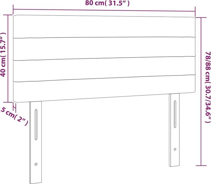 Actual product image VidaXL Erin (80 x 5 x 88 cm)
