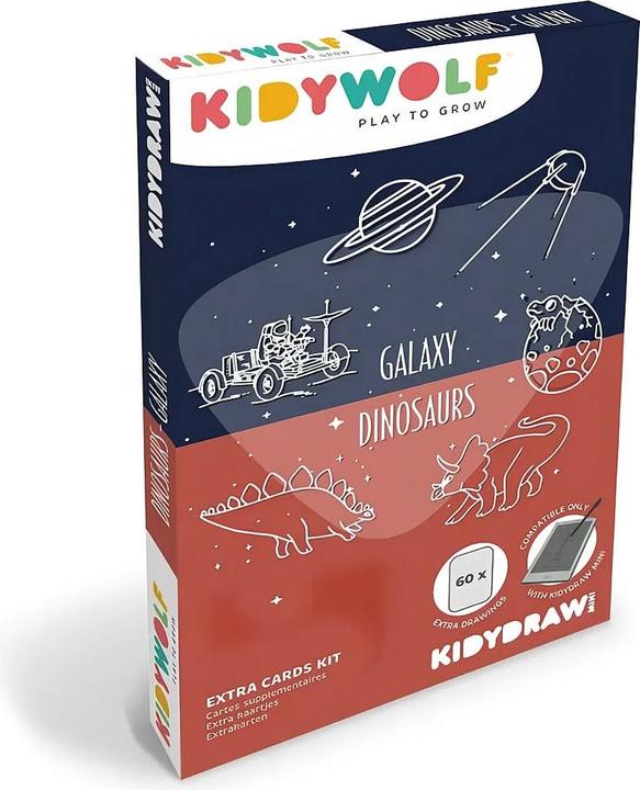 Kidywolf Nachfüllpack Weltraum und Dino zu Designtafel