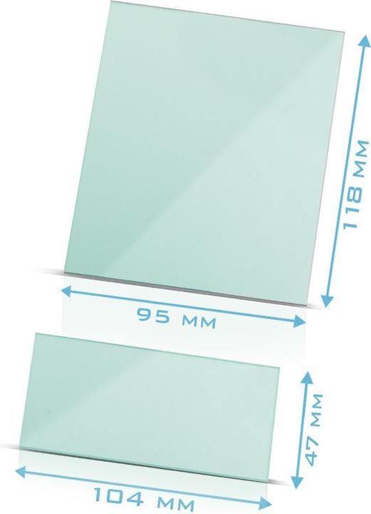 Produktbild Stahlwerk Vorsatzscheiben 4er Set Schweisshelm Ersatzscheiben ST 450 R RC (Gehörschutz Ersatzpolster)