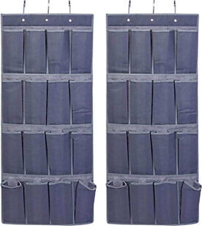 Storage Solutions 2er-Set Schrank-Hängeregal, je 16 Fächer, 45 x 110 x 16 cm