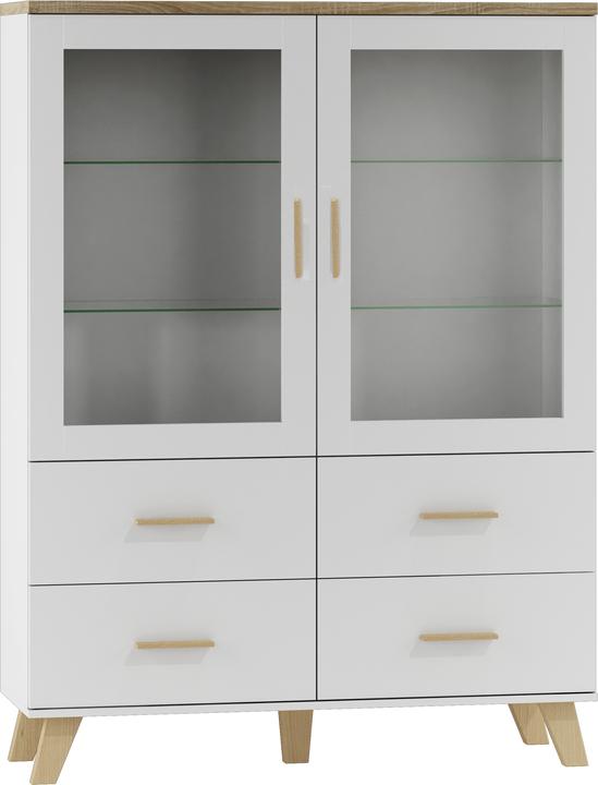 Cama LOTTA WIT120 Wohnzimmerschrank Vitrine