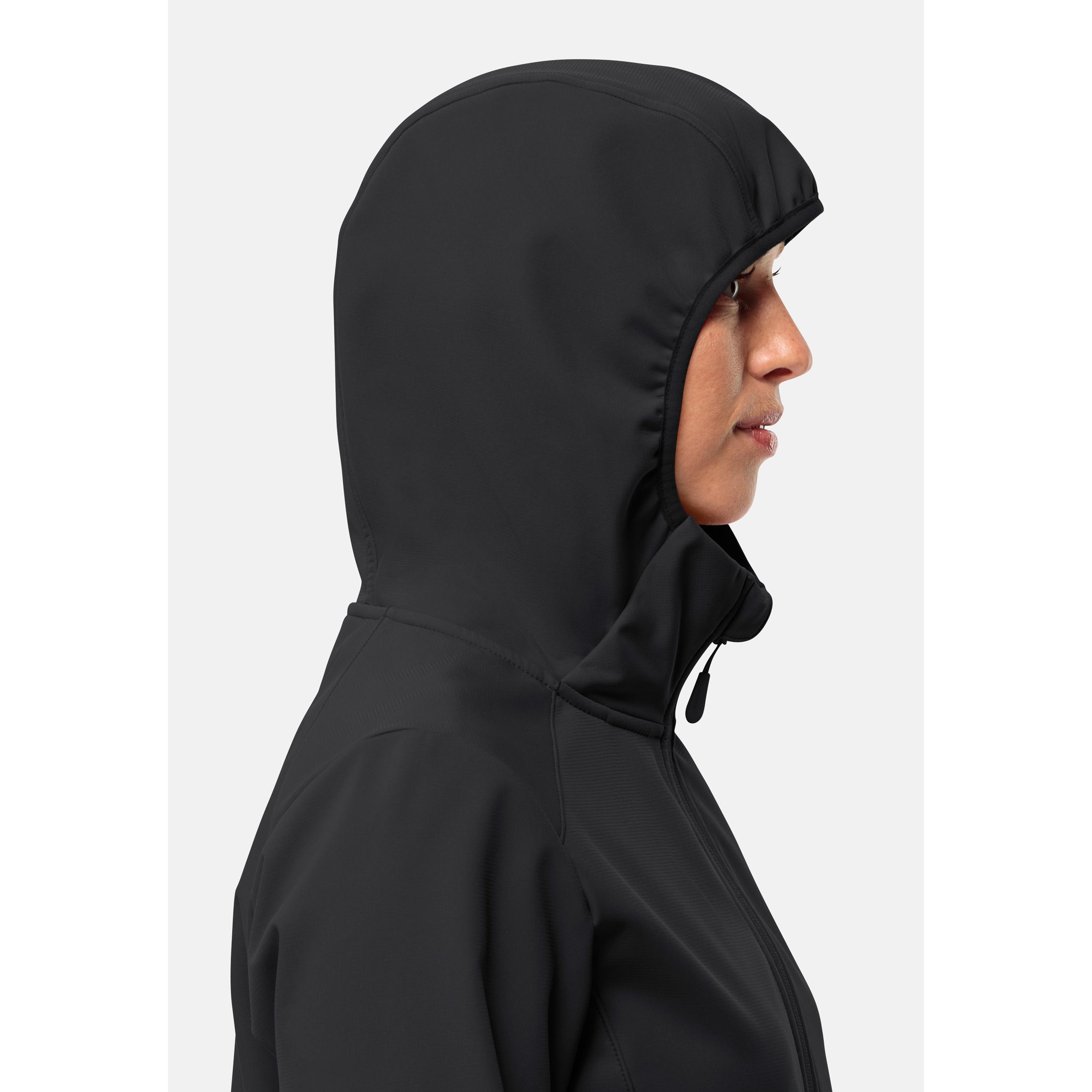 Thumbnail - Jack Wolfskin, Damen, Jacke, Bornberg Hoody W (L), Schwarz, L