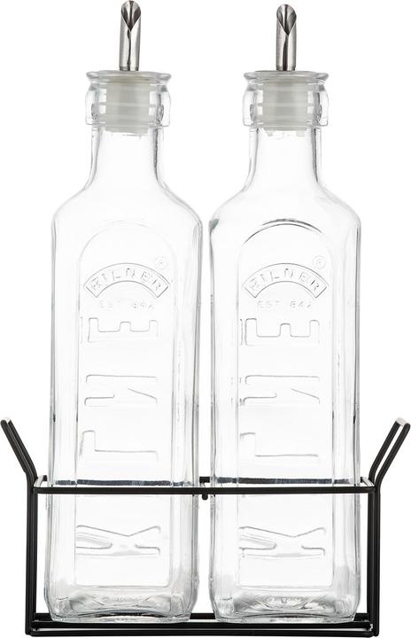Kilner 0025.028 Set of 2 Oil Infusion Set 0.6L, Glass (600 ml)