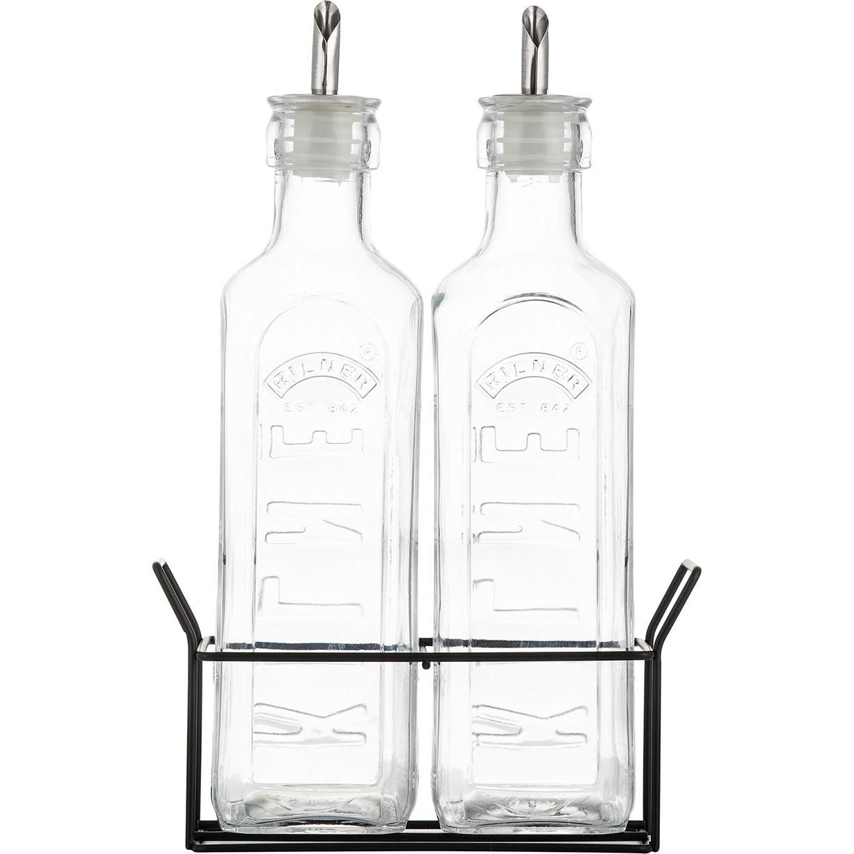 Kilner, Ölspender + Essigspender, 0025.028 Set of 2 Oil Infusion Set 0.6L, Glass (600 ml)