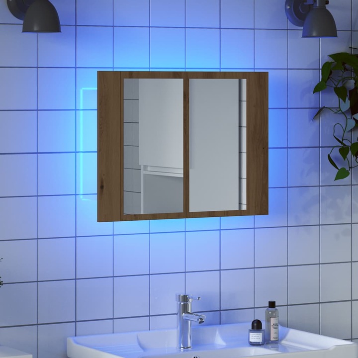 Immagine prodotto VidaXL LED-Spiegelschrank (60 x 12 x 45 cm)