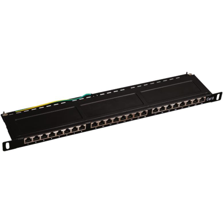Alantec 028 Patch Panel 1U, Server Zubehör, Schwarz