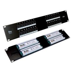 Alantec 017 Patch Panel 2U, Server Zubehör, Schwarz