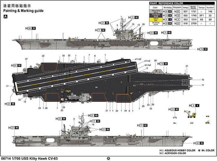 Produktbild Trumpeter USS Kitty Hawk CV-63