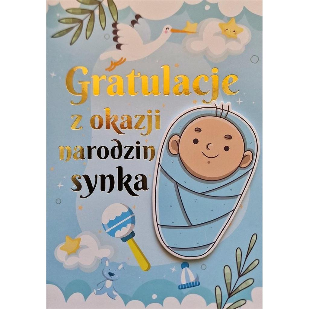 Teka Geburtskarte für einen Jungen (1 Stk.) (47997893)