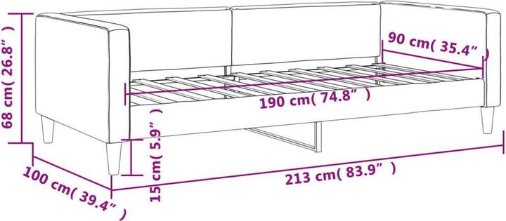 Produktbild vidaXL Tagesbett (Recamiere)