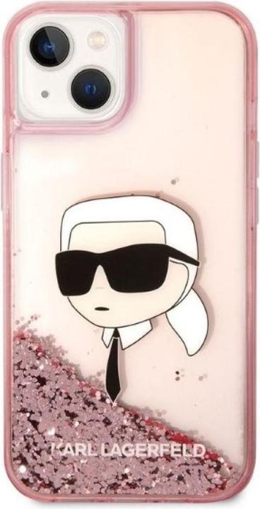 Produktbild Karl Lagerfeld KLHCP14SLNKHCP iPhone 14 6,1" ró?owy/pink hardcase Glitter Karl Head (Apple iPhone 14)